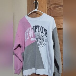 Hollister Women's Small Color Block New York Long Island Sweatshirt